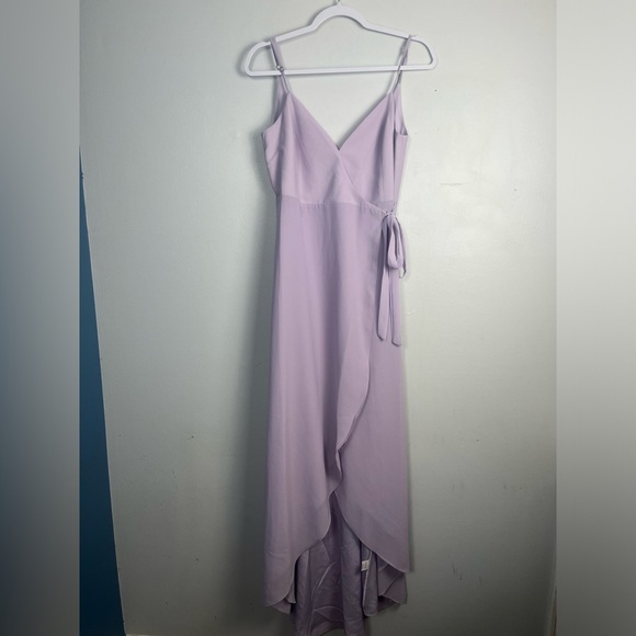 NWT Show me your mumu violet chiffon Mariah wrap dress size medium - Picture 2 of 8